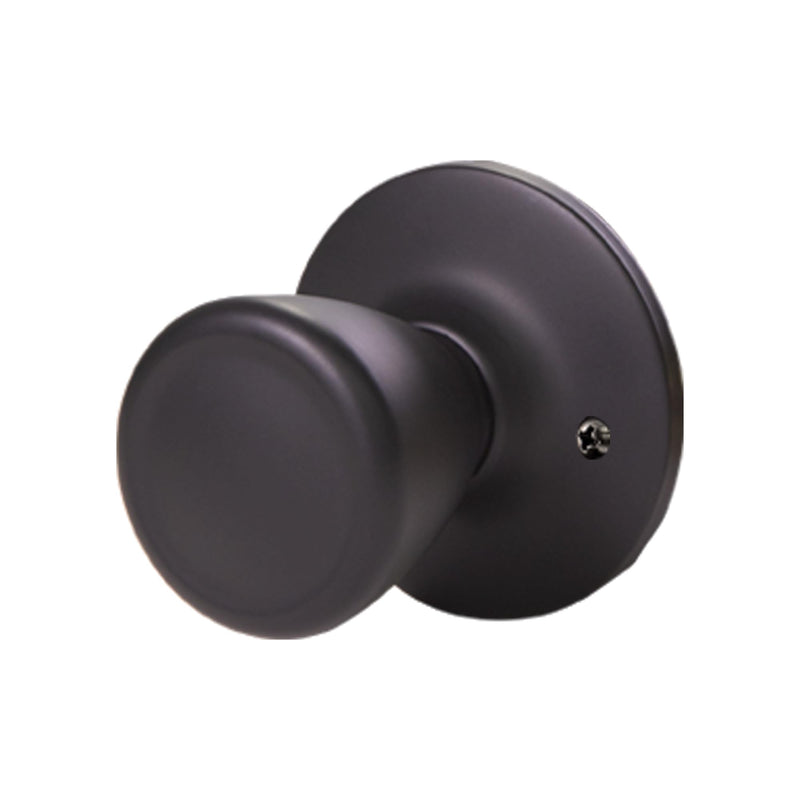 Design House 779256 Tulip Passage Hall and Closet Door Knob Matte Black Hall & Closet Lock