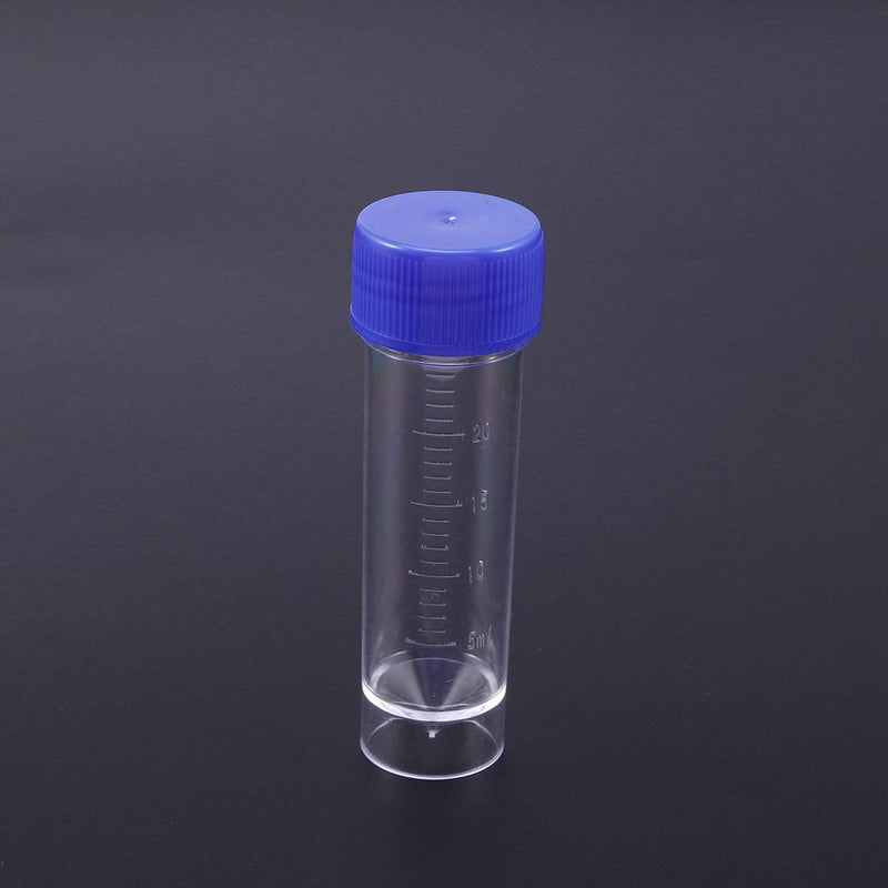 Hemobllo sample cups with screw lid samples container without label laboratory medical use 25-30ml 10 pieces