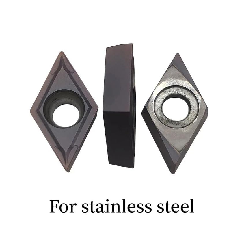 Indexable Carbide Inserts 20 Pieces DCMT11T304 / DCMT32.51 CNC Indexable Carbide Turning Inserts Processing Steel Parts, Stainless Steel for Lathe Chisels and Drilling Rods | 20PCS Wendeschneidplatte Verarbeitung von Stahlteilen, Edelstahl für drehmeiß...