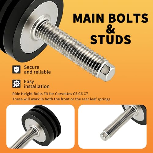 Ride Height Adjusting Bolts for Corvettes C5 C6 C7, 2Pc