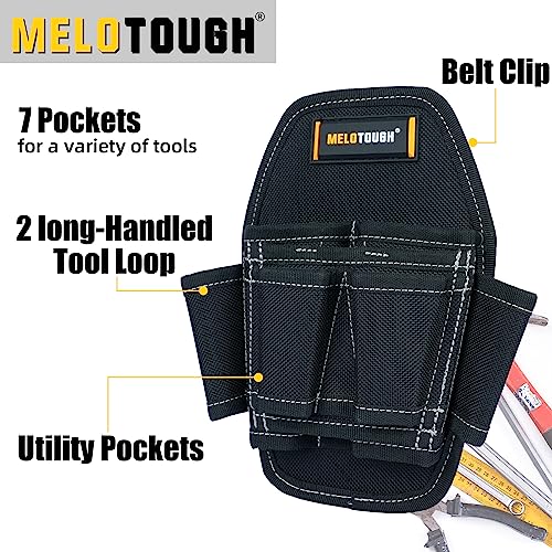 Small Tool Holder, Min Work Organizer Tool Pouch and Knife Holder with Snap Clip + Small Tool Pouch with Belt Clip,Small Tool Holder Pouch