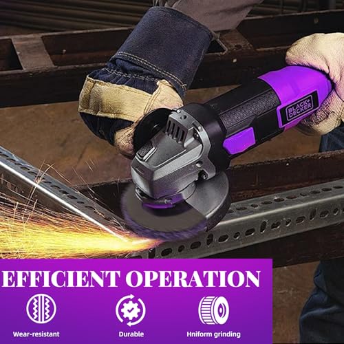 CSD Disc 125 mm Coarse Cleaning Discs 7 Pieces CSD Disc 125 mm Sanding Discs for Angle Grinder Rust Removal Rust Remover for Remove Paint, Rust (Purple, 7, Medium) purple