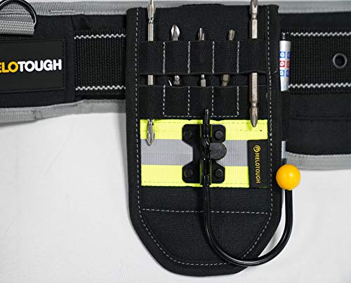 MELOTOUGH Cordless Drill Holster Belt Hook Drill/Power Tool Holder with Drill Bit Tote+Tool Belt Suspenders Work Suspenders for Men Big and Tall
