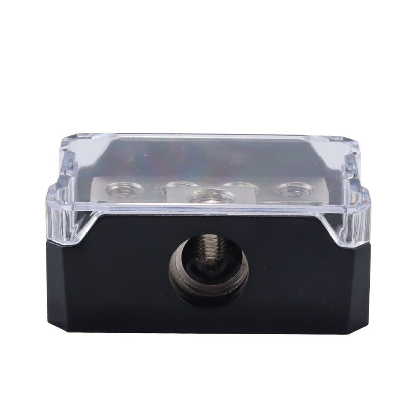 Ticha Power Distribution Block, 4 Way Power Distribution Cart 1 x 0GA Input 4 x 4GA Output Block Distribution Block Splitter for Car Boat Vehicle Audio