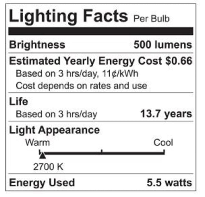 GE Relax LED Light Bulbs 60W, Soft White Candle Lights, Clear Decorative Light Bulbs, Small Base (8 Pack) 8 Pack