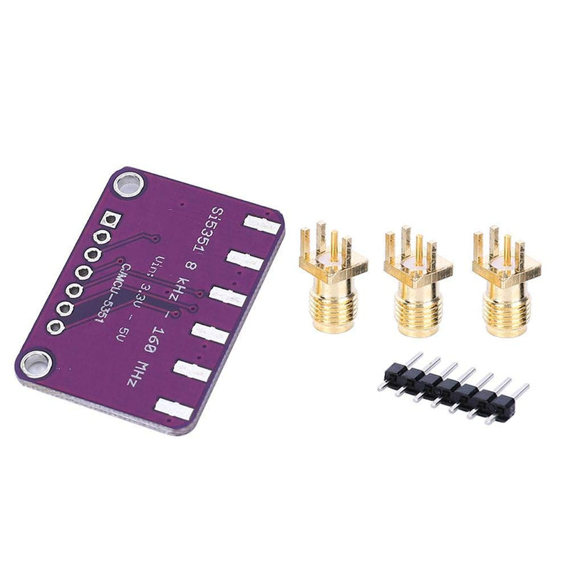 Clock Generator Breakout Board, CJMCU-5351 Si5351A clock splitter Signal generator Electronic component 8KHz-160MHz Clock generators