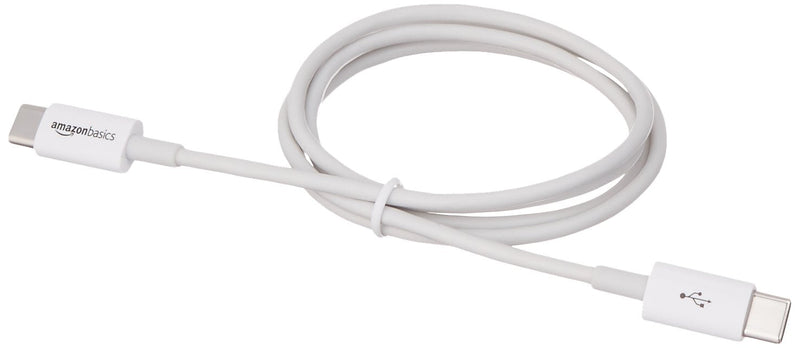 AmazonBasics USB Type-C to USB Type-C 2.0 Cable - 0.9 m - White 0.9 yards 1 piece