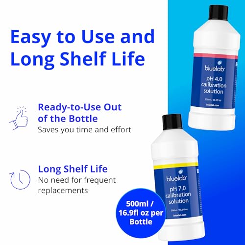 Bluelab pH 4.0 + 7.0 Calibration Solution Kit (500 ml Each)