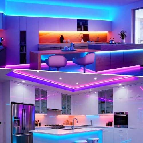 4 Pack 3.3ft/1M Plaster-in LED Channel, Trimless Recessed Drywall LED Diffuser Channel with Milky Diffuser, Aluminum Channel for Strip Lights, Under Cabinet, Wall and Ceiling (Light NOT Included) Double-edge 3.3ft 4pack ( 13mm inner width) 4