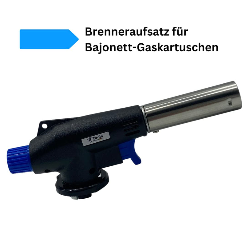 BTools blowtorch, blowtorch, gas burner, Bunsen burner attachment, butane gas cartridge