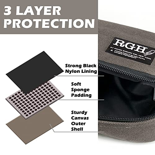 Rough Enough Small Tool Bag Pouch Case with Zipper Handle