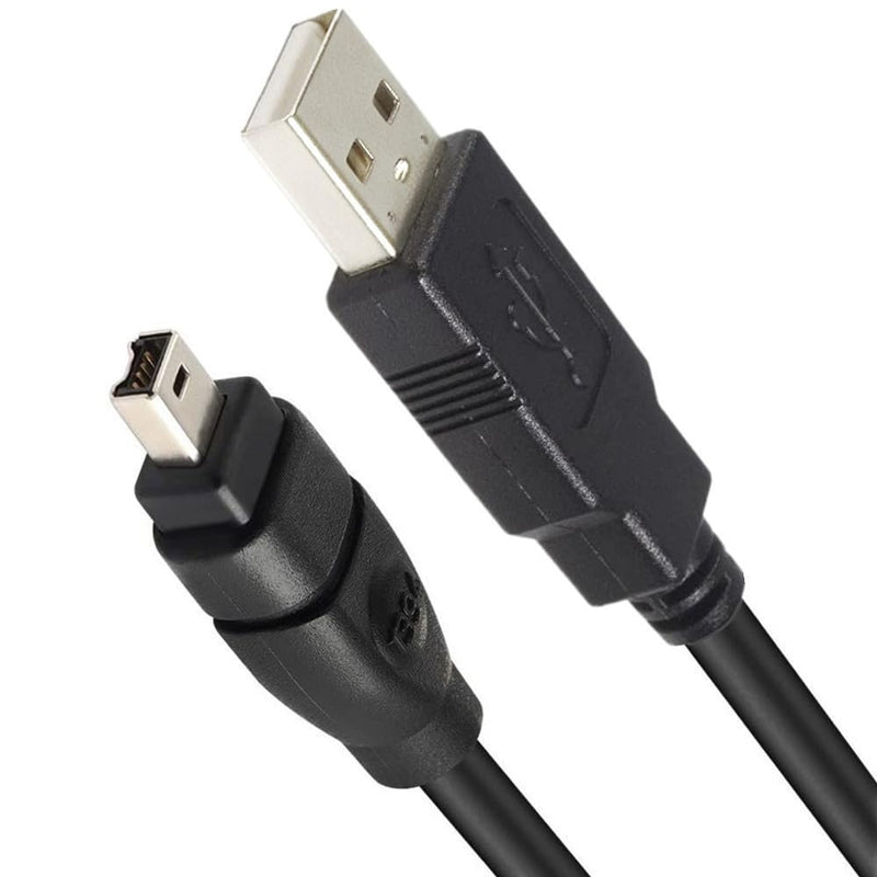 Herfair USB to Firewire Cable for Sony DCR-TRV75E DV Camera IEEE 1394 4Pin to USB Adapter Cable Male to Male Converter Wire Compatible with Sony Camcorder Only (6ft, USB to 4Pin Firewire 400 Cable) USB to 4Pin 1394