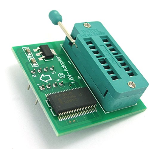 DollaTek 1.8 V Adapter for iPhone or Motherboard 1.8 V SPI Flash SOP8 DIP8 W25 MX25 Use on Programmers TL866 EZP2010 etc