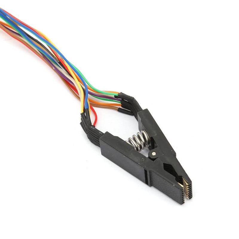 Programmer Testing Clip, SOP16 SOIC16 16 Pin IC Test Clamp SOP16 to DIP8 Flash Clip Connector