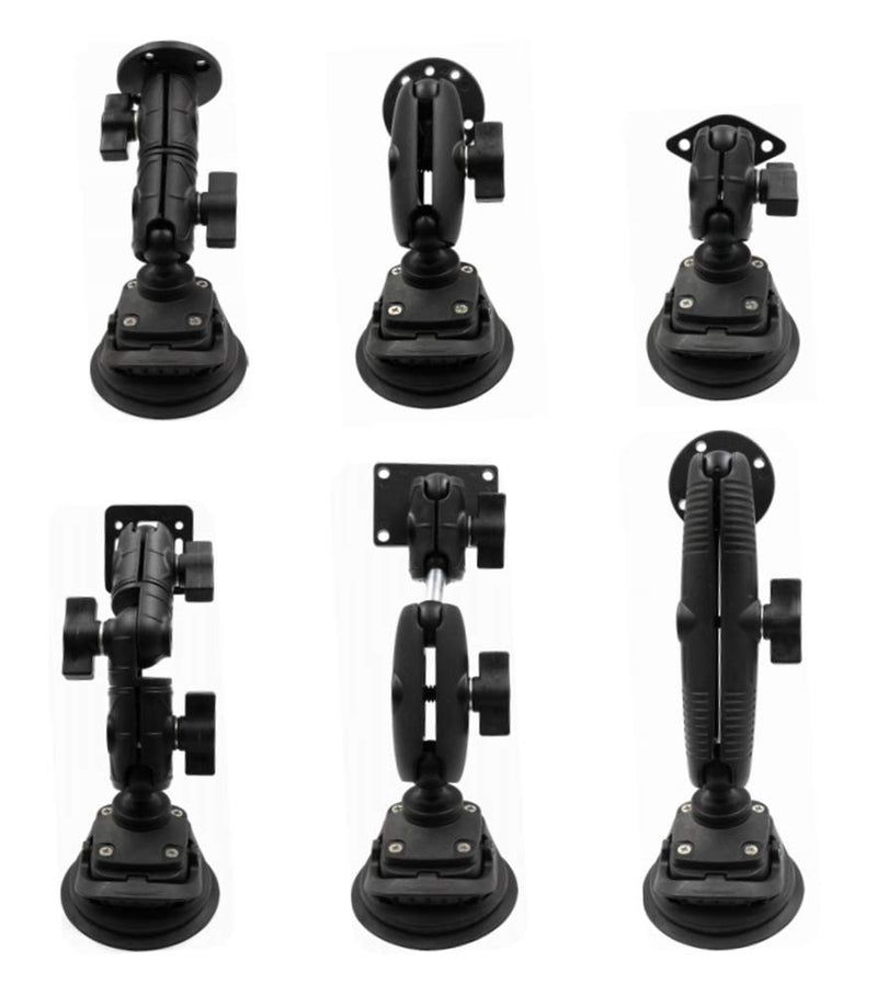 Strg 1'' Ball Mount with AMPS Round Plate, Ball Mount Base Compatible with RAM and 1" B Size Ball Double Socket Arms from Arkon, iBolt and Tackform Enterprise Series 1" Ball (Round Base)