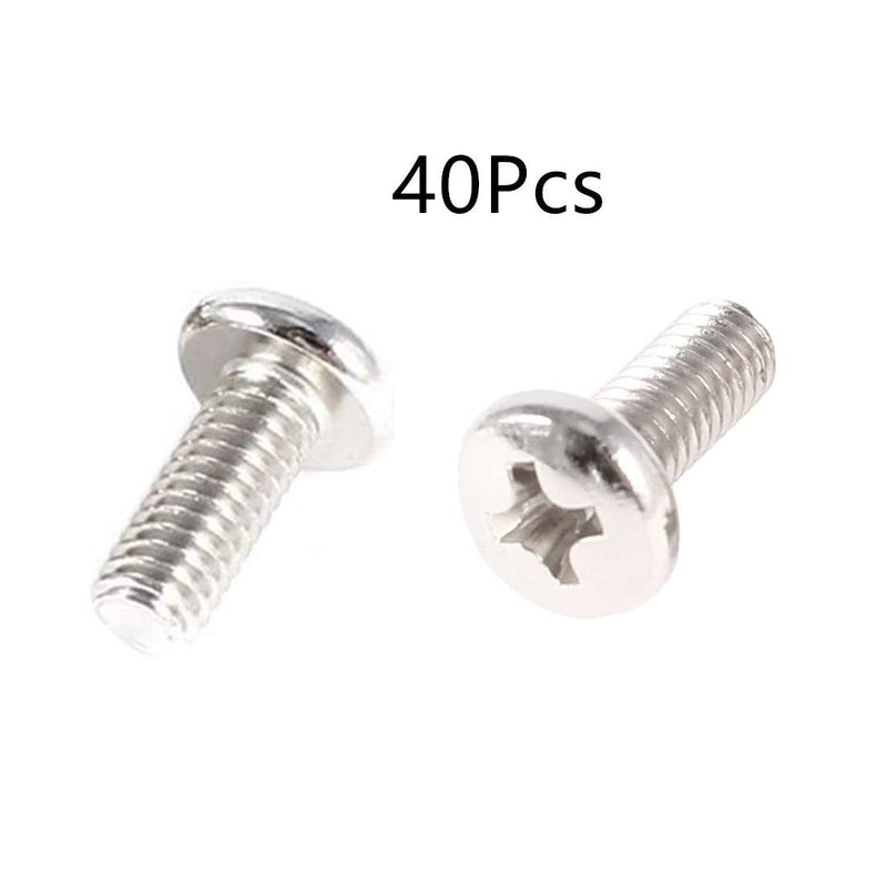 40 Pieces VESA Computer TV LCD Monitor Stand Bracket Mounting Screw M4x10mm