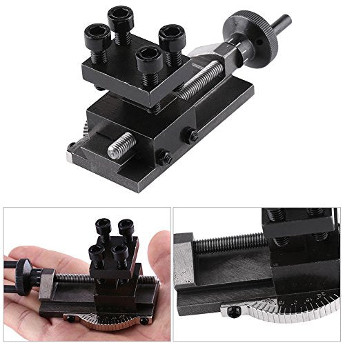 Mini Lathe Tool Holder lathe Cross Slide Unimat 3 Accessories Rotating Angle Tool Post Power Tools for SIEG C0 Mini Lathe