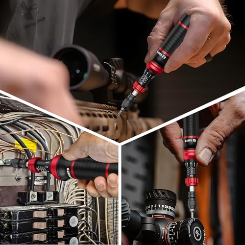 VANPO Torque Screwdriver, 10-70 In-lb, 24 Piece, Click Style for Gunsmith 10-70 inlb