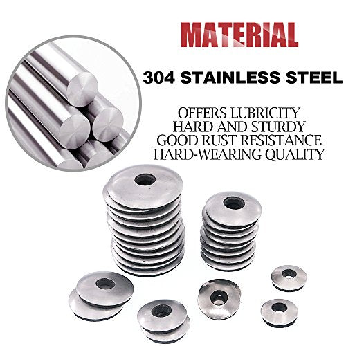 Hilitchi 270-Pcs #6#8#10#12 Stainless Steel Neoprene EPDM Bonded Sealing Gasket Washers Assortment Kit (Pack of 2) 4.2 millimeters (Pack of 2)