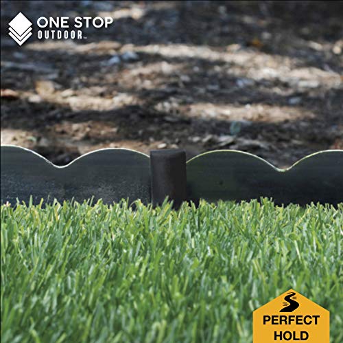 USA Made - Black (25-Pack) - 10" Inch Heavy Duty Plastic Landscape Edging Stakes, Anchoring Spikes for Edging & Terrace Board (Fits Most Brands Bender Board) (25) 25