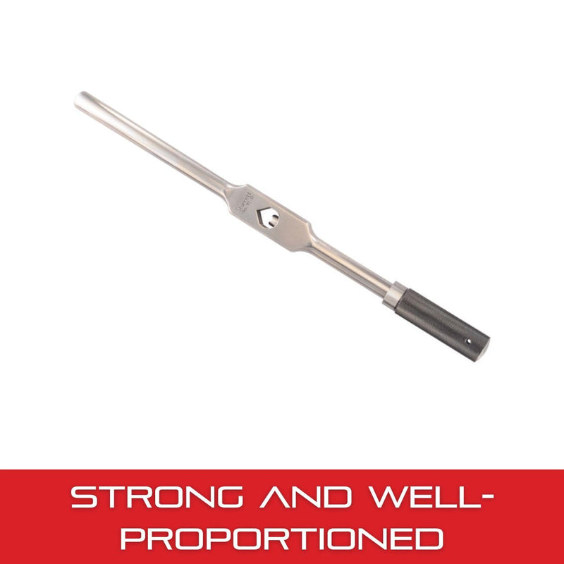 Starrett Tap Wrench for No. 0-14 Taps - Firm Grip on Round/Square Shanks, Heat-Treated Surface, 1/4" Square, 3-5/8" Body Length - 174