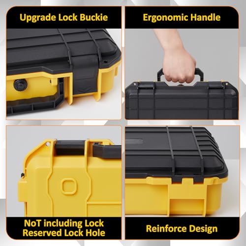Hard Shell Case for Klein Tools VDV501-851 VDV500-123 VDV226-110 VDV427-300 | Portable Storage Holder for Network Tools Cable Tester for Scout Pro 3/ Wire Tracer and Accessories | Yellow Black