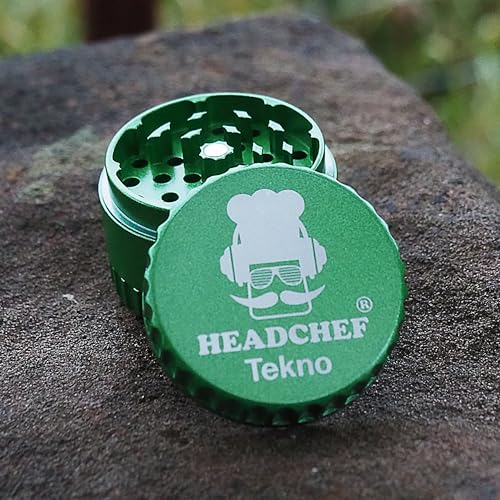 Headchef Tekno Grinder 60mm 4 Part, Dark Green