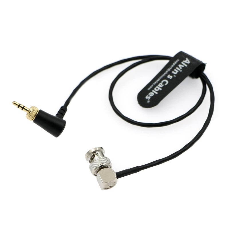 Alvin's Cables 3.5mm TRS to BNC Timecode Cable for Canon C70 for Sony F55 FX9, Zaxcom, Zoom F4| F8| F8n from Deity Tentacle Sync Timecode Generator Box 50CM|19.7inches Locking TRS