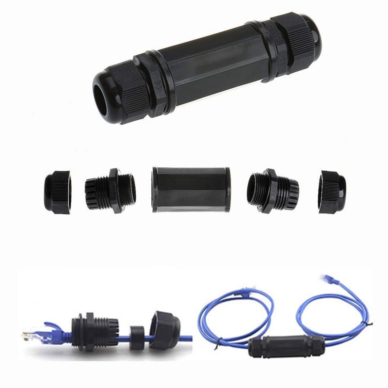 10PCS M22Z Shielded RJ45 Waterproof Cat5/5e/6 8P8C Connector IP67 Ethernet LAN Cable Connector Double Head Outdoor LAN Coupler Adapter Female to Female 10PCS