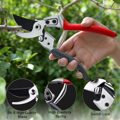 Kynup Pruning Shears, Garden Shears, Heavy Duty Garden Tools, Garden Grass Clippers Hand Hedge Shears