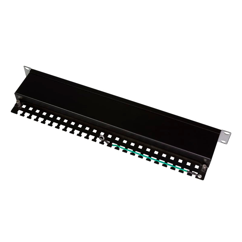 'LogiLink Professional Primeline Field Patch Panels, 19, STP (Shielded), Black CAT.6 16-Port