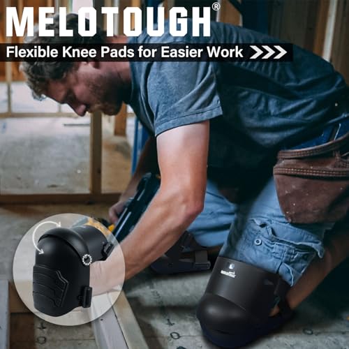 MELOTOUGH Small Tool Holder, Min Work Organizer Tool Pouch and Knife Holder with Snap Clip, Knee Pads for Work,Construction,Flooring,Gardening-Comfortable and Flexible