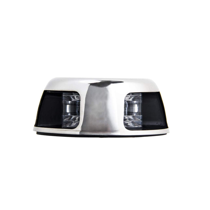Young Marine Deck Mount, Stainless Steel, Bi-Color Bow Light Red and Green LED for Boat Pontoon Yacht Skeeter