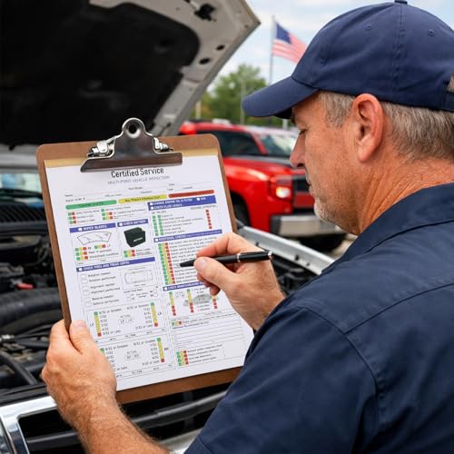 Colarr 540 Sheets Vehicle Inspection Report, 3 Part Multicolor Carbonless