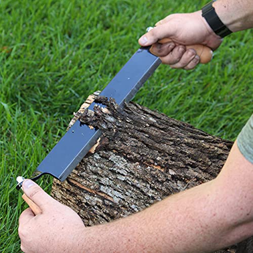 Felled Draw Shave Knife – 13in Straight Draw Knife Straight Draw Shave Tool Woodworking Debarking Hand Tool 13" Box