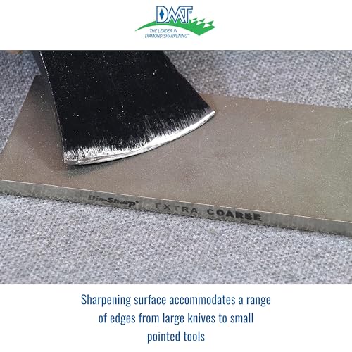 DMT D8X Diamond Dia-Sharp Bench Stone, Tool, Blade, Knife Sharpener - Extra Coarse (220) Diamond Grit Flat Sharpening, Made & Crafted in the USA 8" x 3" x 0.38"