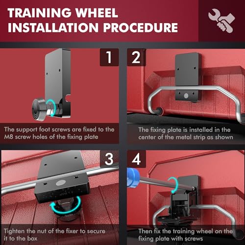 Packout Caster Wheel Kit, Upgraded Metal Front Wheels Fit for Mil Waukee 48-22-8427/8426 Packout Rolling Tool Box-Accessories for Packout Toolbox, Folding Packaging Accessories Make Shipping Easy