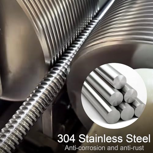 1Pack M20-2.5 304 Stainless Steel Fully All Threaded Rods 300mm/11.8"Length M20x300mm(1PCS)