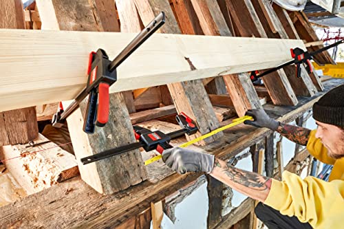 BESSEY EHK SERIES - 600 lb Clamping Force - 24 in - EHKXL24 Trigger Clamp Set - 3.625 in. Throat Depth - Wood Clamps, Tools, & Equipment for Woodworking, Carpentry, Home Improvement, DIY 600 lb force 24 in.