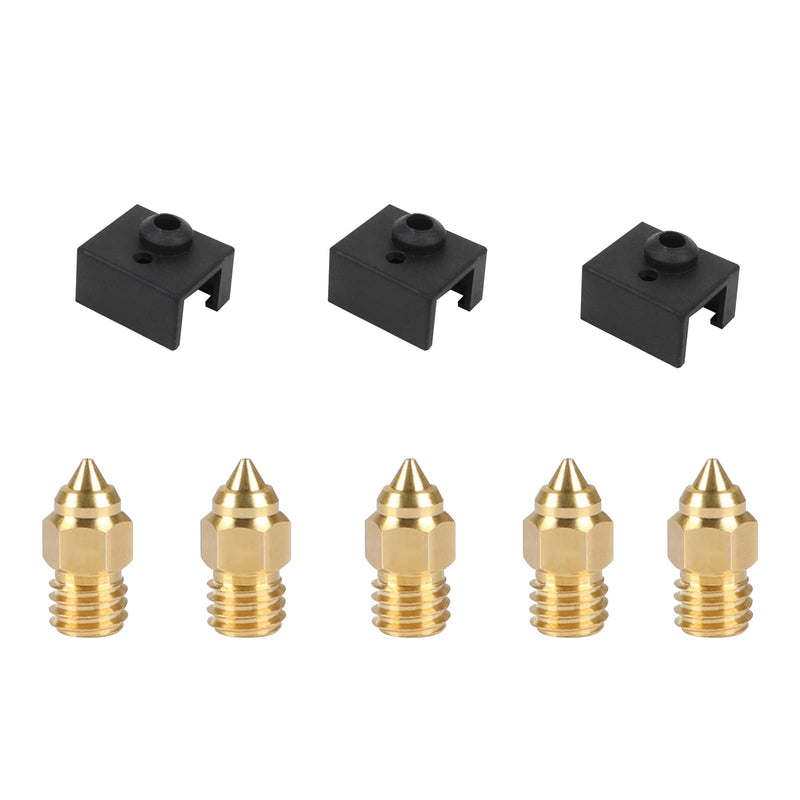 Creality Ender 3 S1 Heating Block Kit High Temperature Pro 300°C, 3D Printer Sprite Extruder Hotend Chrome Copper+ TC4 Heating Block with 3 Silicone Sock and 5 Nozzles Kit for Ender-3S/Pro/Plus