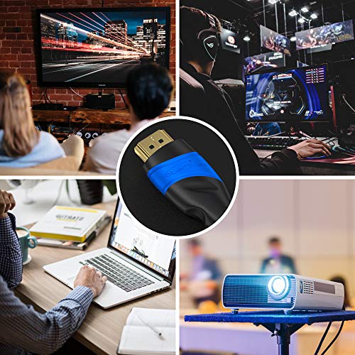 KabelDirekt - 2m - 4K HDMI Cable (4K @120Hz & 4K @60Hz - Spectacular Ultra HD Experience - High Speed with Ethernet - HDMI 2.0/1.4, Blu-ray/PS4/PS5/Xbox Series X/Switch - Black | 10K, 8K@60Hz & 4K@120Hz, High Speed HDMI - for PS5, Xbox Series