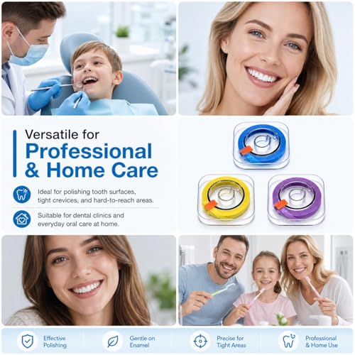 QLK Tooth Sandpaper, 3 Volumes, Tooth Polishing Strips for Cleaning Between Teeth, Safe, Durable and Easy to Use, 3 Specifications