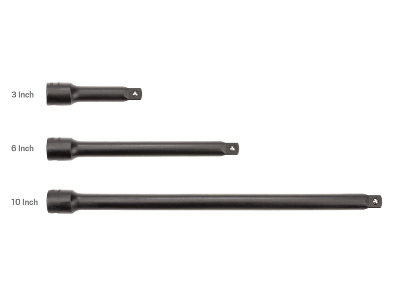 TEKTON 3/8 Inch Drive Impact All Accessories Set (6-Piece) | SIA91002 3/8 Inch Drive 6-Piece Set (All Accessories)