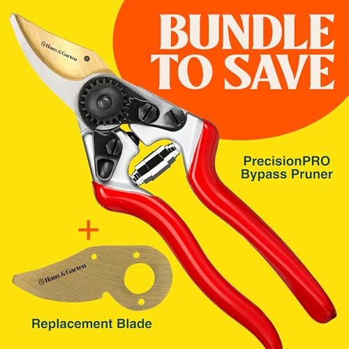 Haus & Garten PrecisionPRO Titanium Bypass Pruning Shears and Replacement Blade Bundle
