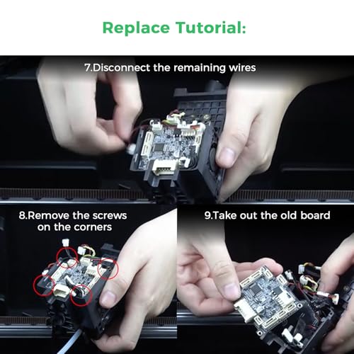 Creality K2/K2 Plus/K2 Pro Nozzle Plate Kit, K2 Series PCB Board Replacement PCBA Adapter Plate, K2 Toolhead Circuit Board K2 Breakout Module with MCU-GD32F303CBT6 3D Printer Accessory