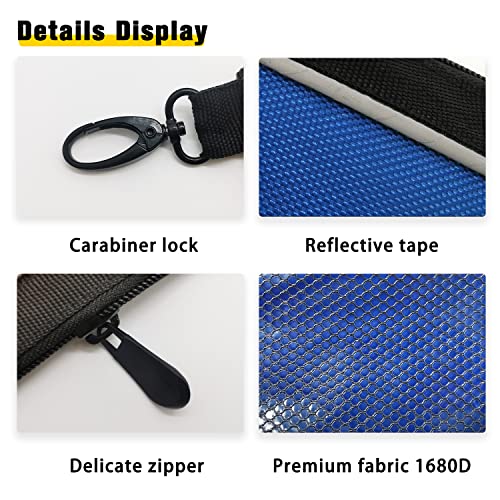 4 Pack Waterproof Mesh Small Tool Bags and 6 Pack Small Tool Pouches with Zipper