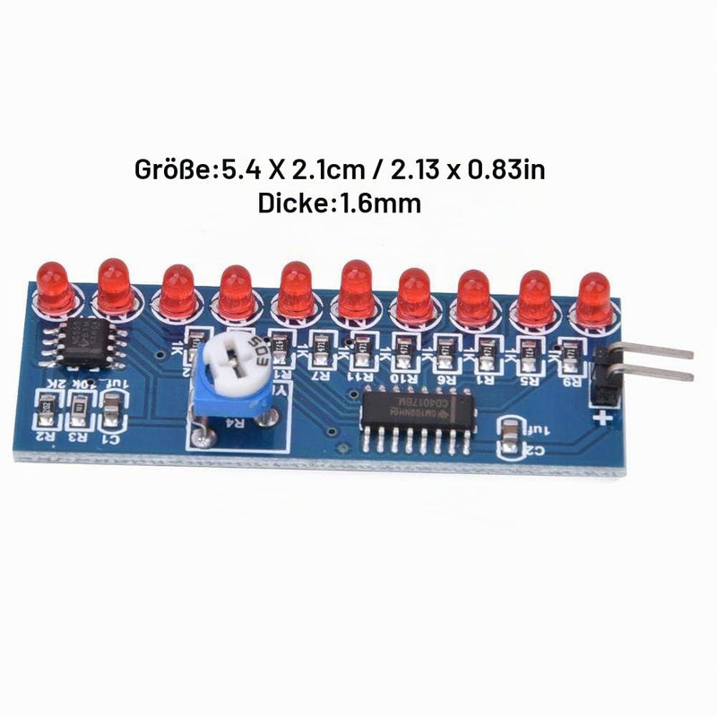2 pieces LED running light water flowing light module NE555 + CD4017 LED chaser