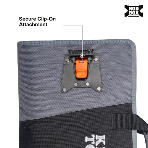 Klein Tools 54813MB MODBox Utility Cart Tool Apron, Tool Storage Organizer, Utility Cart Accessories, Zips Closed for Storage or Transport