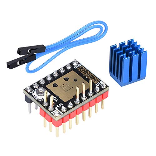 BIQU DIRECT 3D Printer Part Stepstick Mute TMC2209 V1.2 Stepper Motor Driver with Heatsink for SKR V1.3 MKS GEN L Ramps 1.4/1.5/1.6 3D Printer Control Board(Pack of 5pcs) (UART Mode)