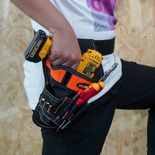 MELOTOUGH Right Hand Tradesman Pro Drill Pouch for Tool Belt, Tool Belt Hook